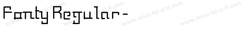Fonty Regular字体转换